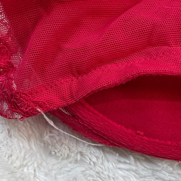 Red Lace Bra - Picture 4 of 7